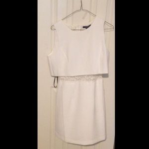 White dress, never been worn. With tags