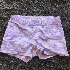 Float light purple shorts