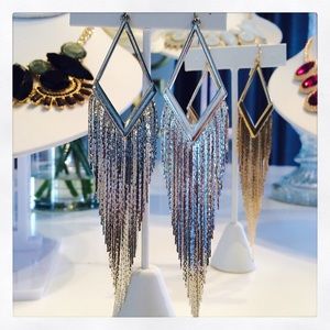 Amara Metal Fringe Earrings