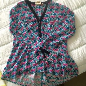 Anthropologie Vanessa&Virginia tiger blouse