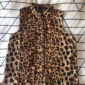 Hi-Lo button down blouse