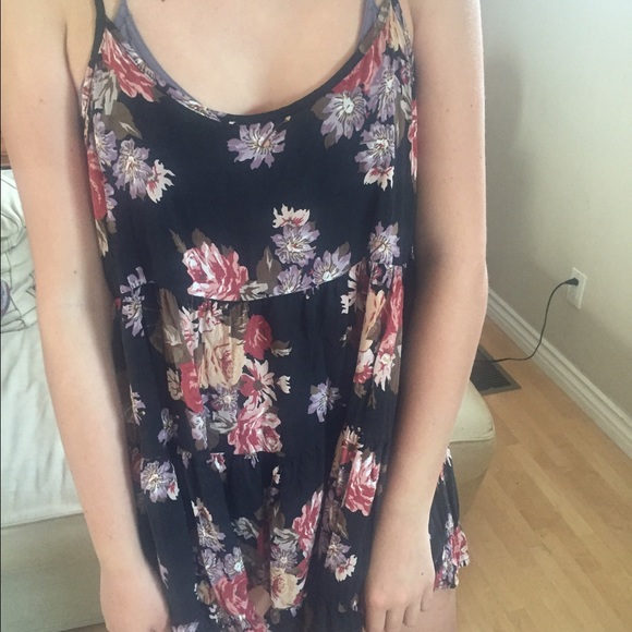 Floral Sun Dress Brandy Melville