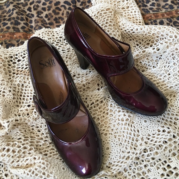 Maroon Mary Janes