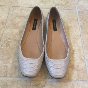Ann Taylor snakeskin flats