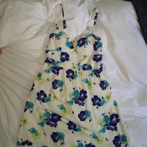 white floral dress from American eagle outfitters