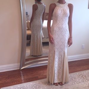 Cachet Pearl/Nude Gown