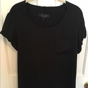 Silk black rag & bone shirt