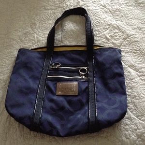 Coach Poppy Tote - Navy