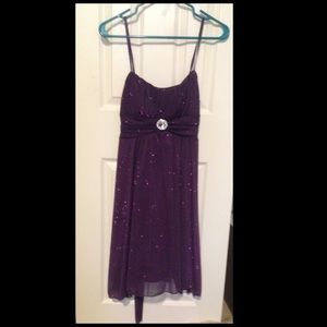 Purple glittery dress