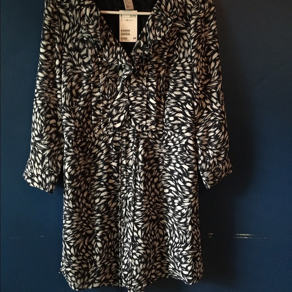 Navy and white h&m dress still with original tag