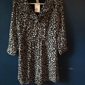 Navy and white h&m dress still with original tag