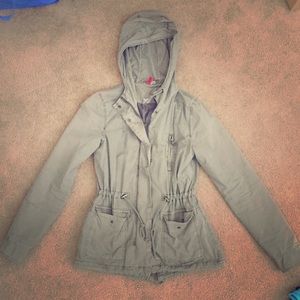 Green utility jacket