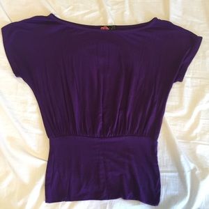 Purple crop t-shirt