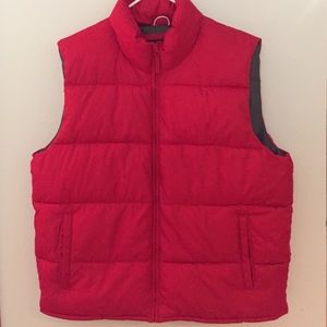 Old Navy Red Puffer Vest (Men's XL)