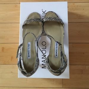 Python print Manolo Blahnik strappy heels