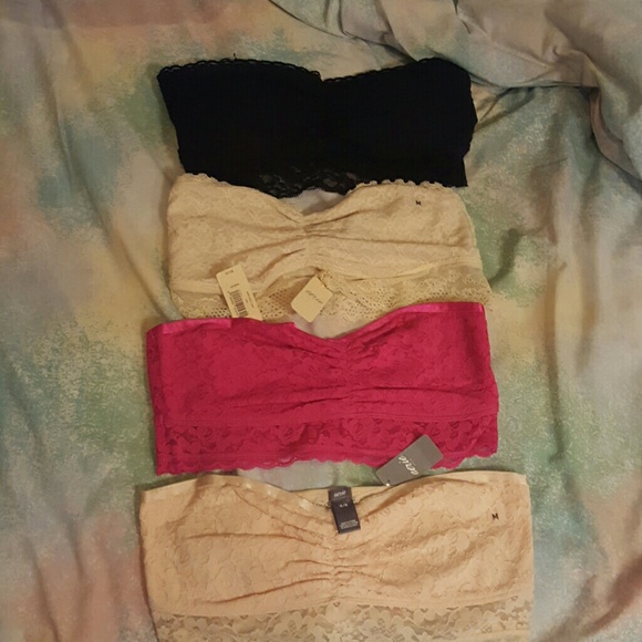 4 Medium Lacey Bandeau Bras