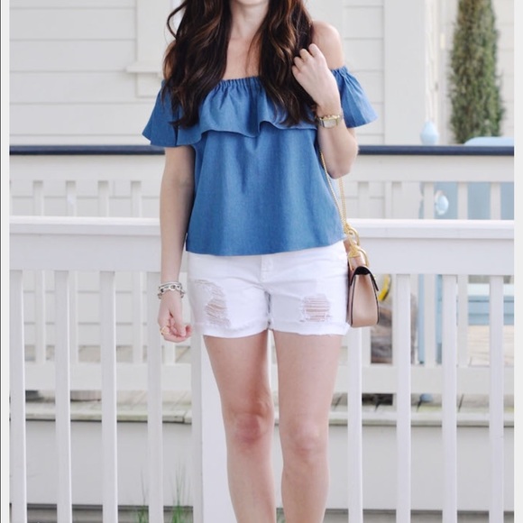 Denim off shoulder