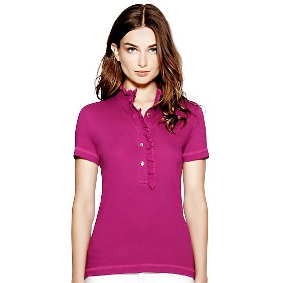 Tory Burch Lidia Polo- Lagoon
