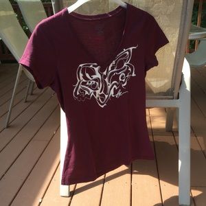 Fox Racing v neck tee