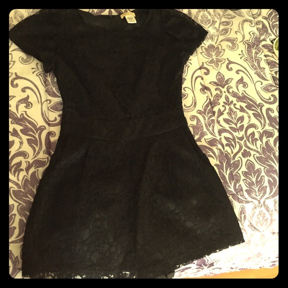 Black romper moon collection small worn twice