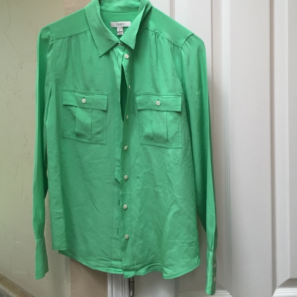 JCrew 100% silk blouse. Size 0.