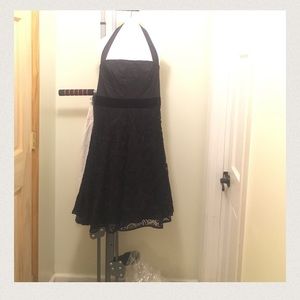Halter black dress