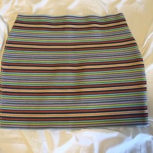 Mini bandeau multicolored skirt