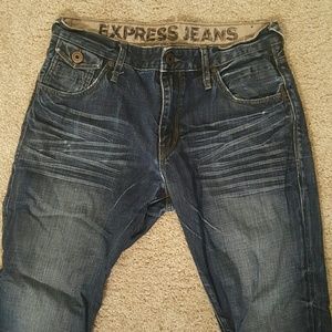 Blue jeans. Express.
