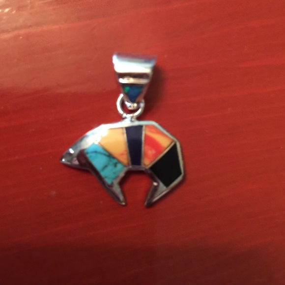 Sterling silver oso (bear) charm
