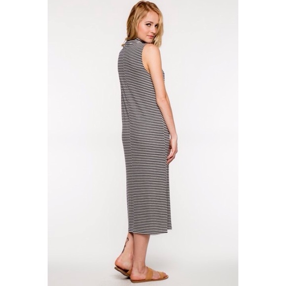 Everly Striped Jersey Knit Dress - Picture 2 of 3