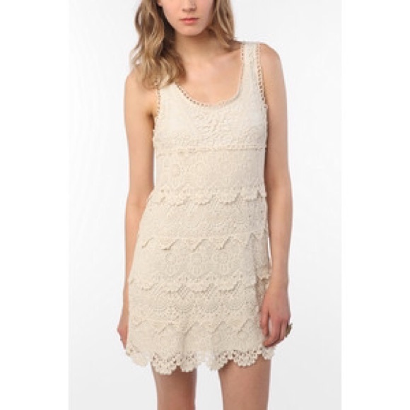❌SOLD❌ Staring at Stars Cream Crotchet Dress