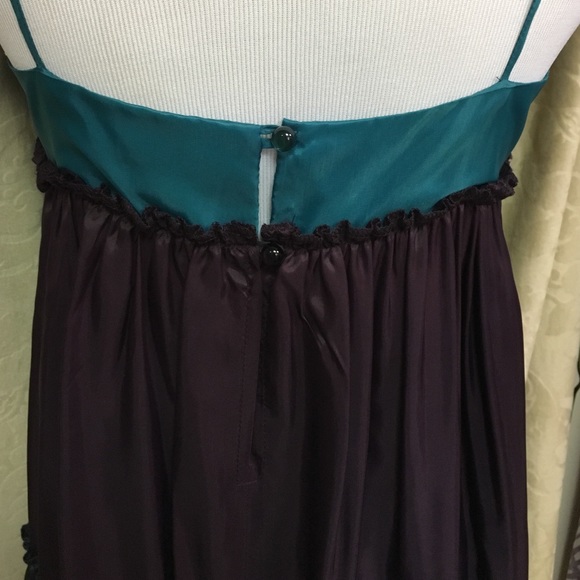 Soda Blu Tri-color Taffeta Empire Waist Dress SM - Picture 4 of 4