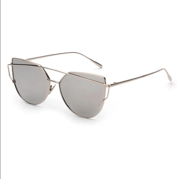 π π 2x HPπ Silver Metal Mirrored Sunglasses - Picture 4 of 5