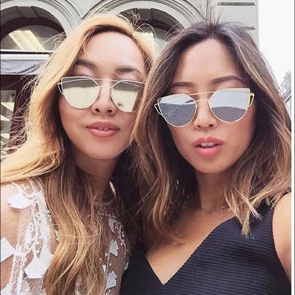 π π 2x HPπ Silver Metal Mirrored Sunglasses - Picture 3 of 5