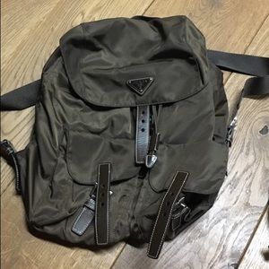 Brown Prada backpack