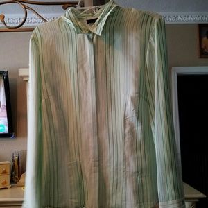 Green striped shirt