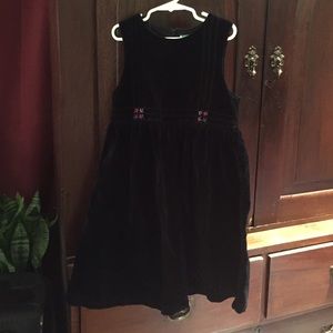 Gymboree black velvet jumper