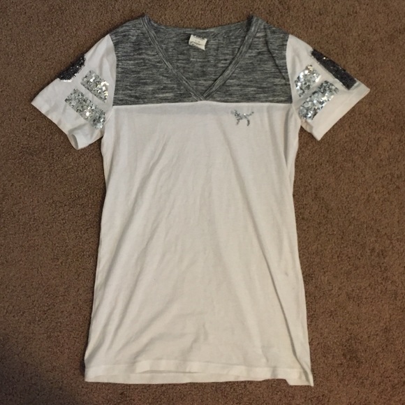 Victoria's Secret PINK sparkly jersey Tee