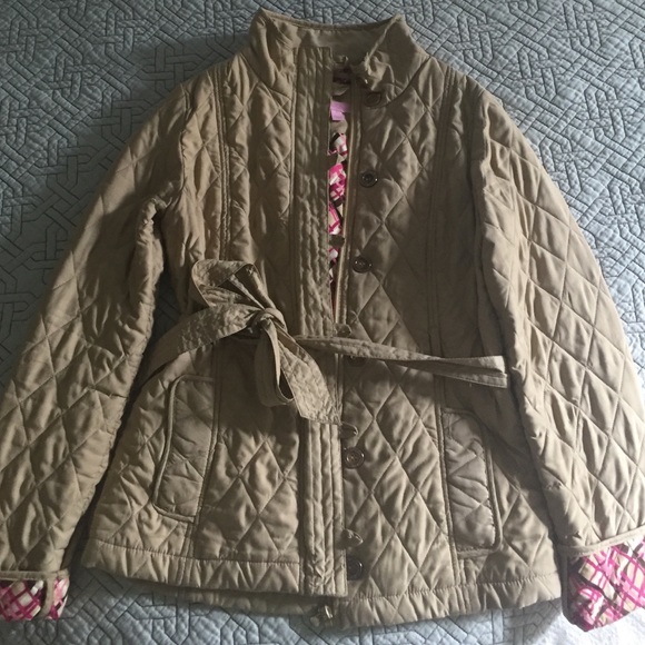 Lily Pulitzer quilt jacket.