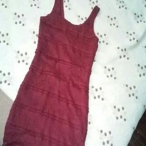 Bodycon Burgundy dress