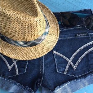 William Rast. Scarlet shorts.