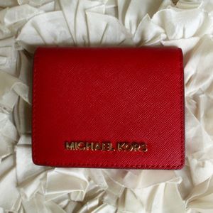 Michael Kors Jet Set Flap Card Holder Wallet