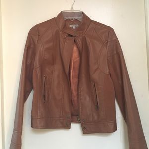 LAST CHANCE!!! Brown faux leather jacket