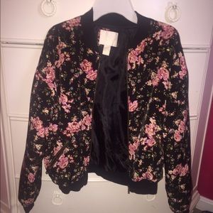 Floral Bomber Jacket