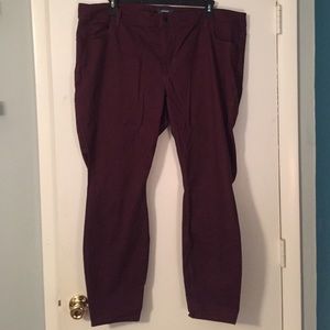 Old Navy Rockstar Plus Jeans in Eggplant