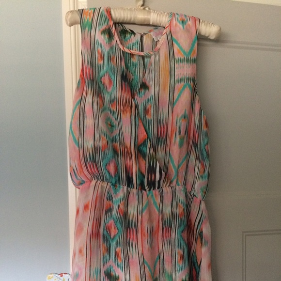 Silk Parker dress is coral pink medium amazing