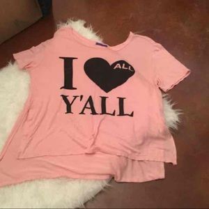 NWOT Sweet Claire high/low shirt. Size small