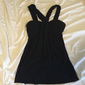 Black cross crossed tank