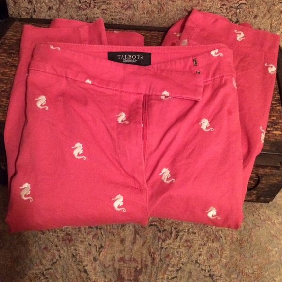 Talbots sea horse long shorts