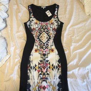 Patterned bandeau dress